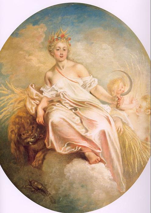 WikiOO.org - Енциклопедия за изящни изкуства - Живопис, Произведения на изкуството Jean Antoine Watteau - Summer