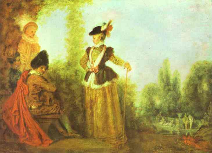 WikiOO.org - Енциклопедія образотворчого мистецтва - Живопис, Картини
 Jean Antoine Watteau - The Adventuress
