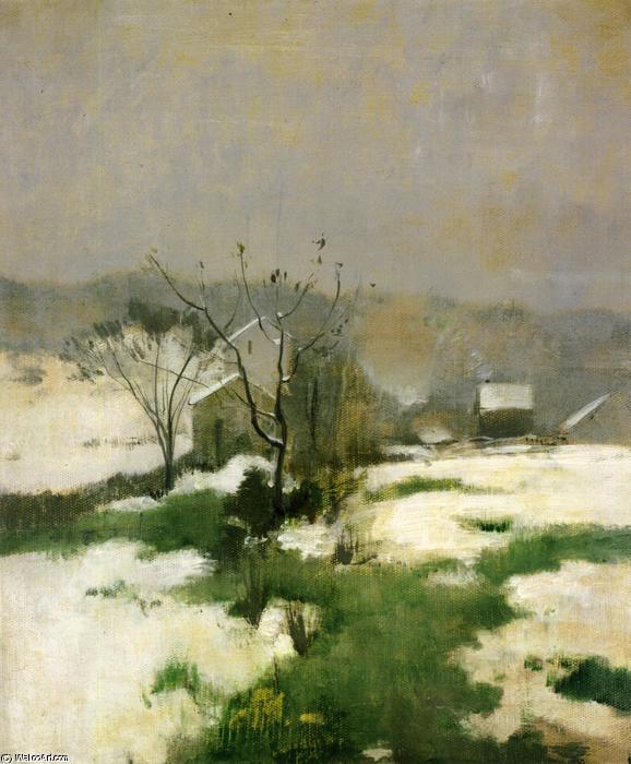 Wikioo.org - The Encyclopedia of Fine Arts - Painting, Artwork by John Henry Twachtman - An Early Winter