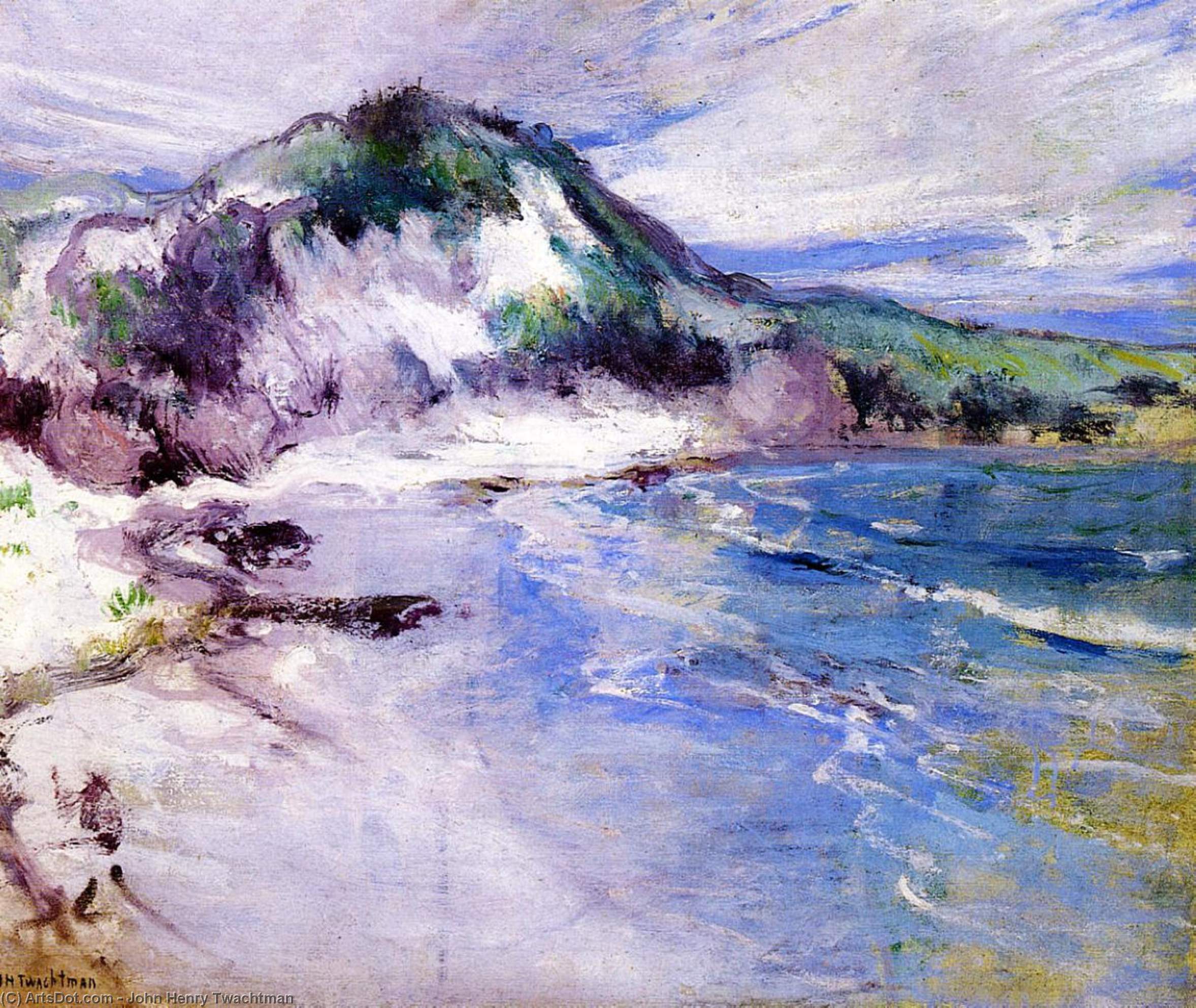 WikiOO.org - Encyclopedia of Fine Arts - Maleri, Artwork John Henry Twachtman - Beach at Squam