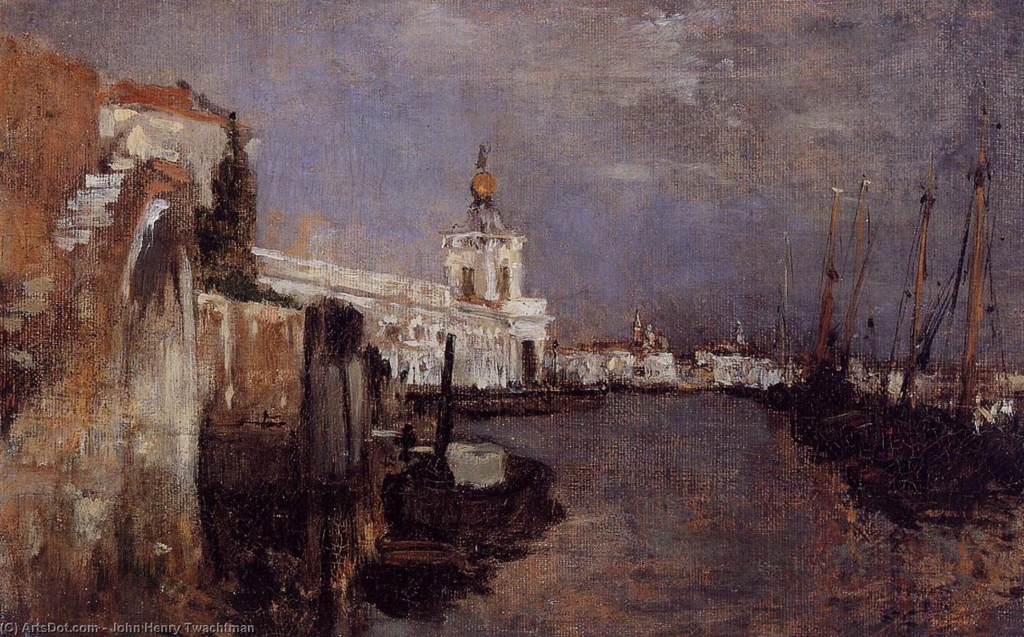 Wikioo.org - Die Enzyklopädie bildender Kunst - Malerei, Kunstwerk von John Henry Twachtman - kanal Venedig