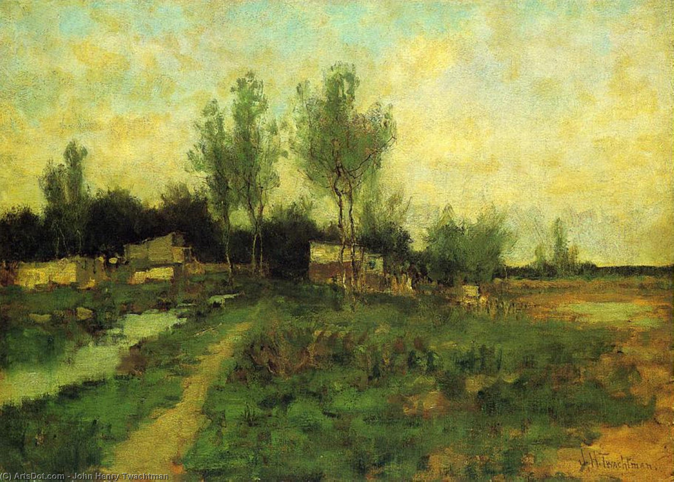 Wikioo.org - The Encyclopedia of Fine Arts - Painting, Artwork by John Henry Twachtman - Country Path