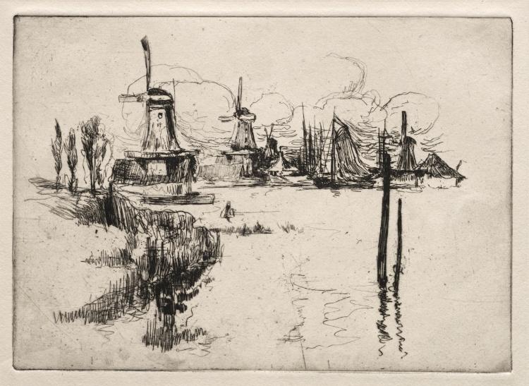 WikiOO.org - Енциклопедия за изящни изкуства - Живопис, Произведения на изкуството John Henry Twachtman - Dordrecht