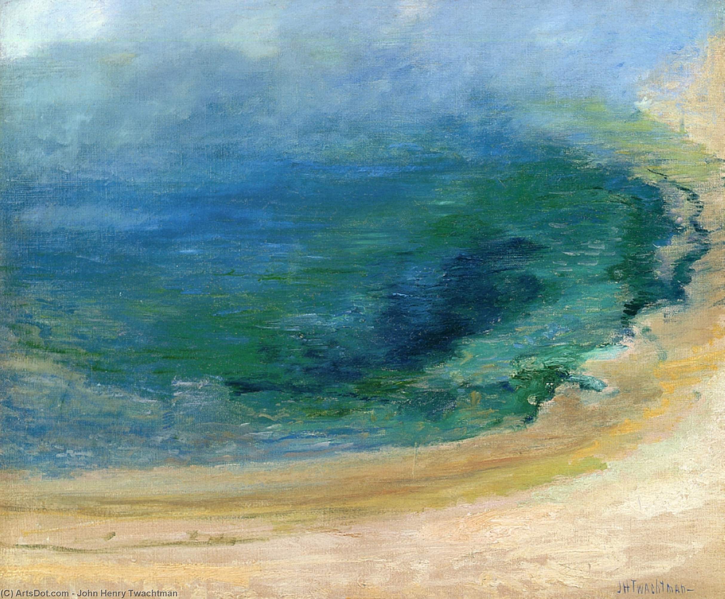 Wikioo.org - The Encyclopedia of Fine Arts - Painting, Artwork by John Henry Twachtman - Edge of the Emerald Pool, Yellowstone