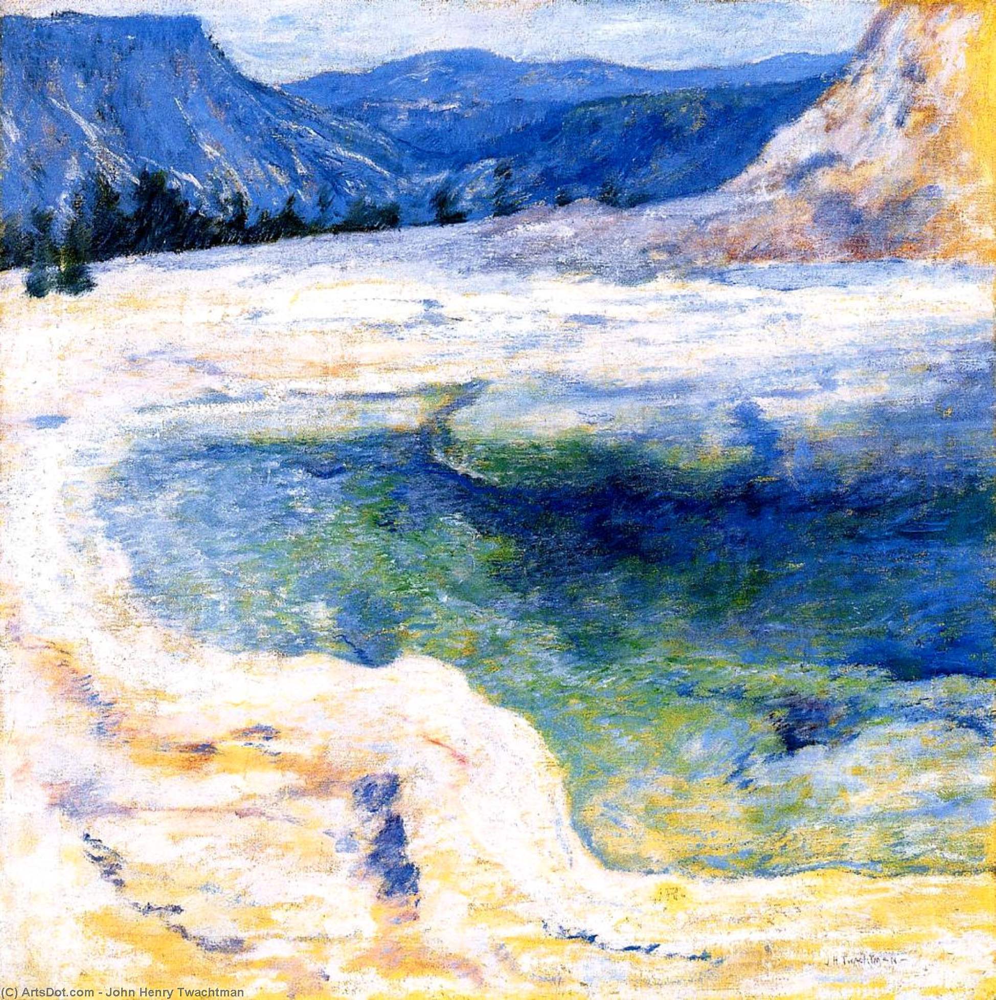 Wikioo.org - The Encyclopedia of Fine Arts - Painting, Artwork by John Henry Twachtman - Emerald Pool