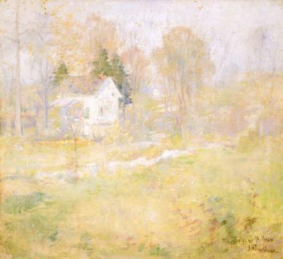 Wikioo.org - Bách khoa toàn thư về mỹ thuật - Vẽ tranh, Tác phẩm nghệ thuật John Henry Twachtman - House in Landscape