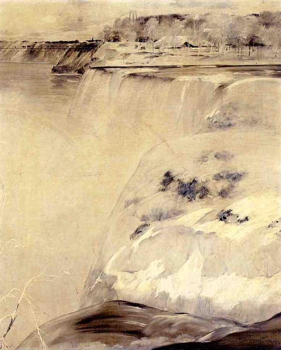 WikiOO.org - Encyclopedia of Fine Arts - Maľba, Artwork John Henry Twachtman - Niagara Falls 1