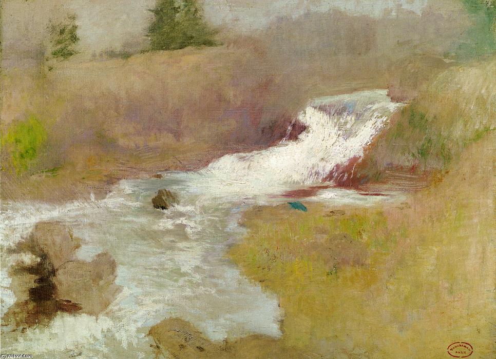Wikioo.org - The Encyclopedia of Fine Arts - Painting, Artwork by John Henry Twachtman - The Cascade in Spring
