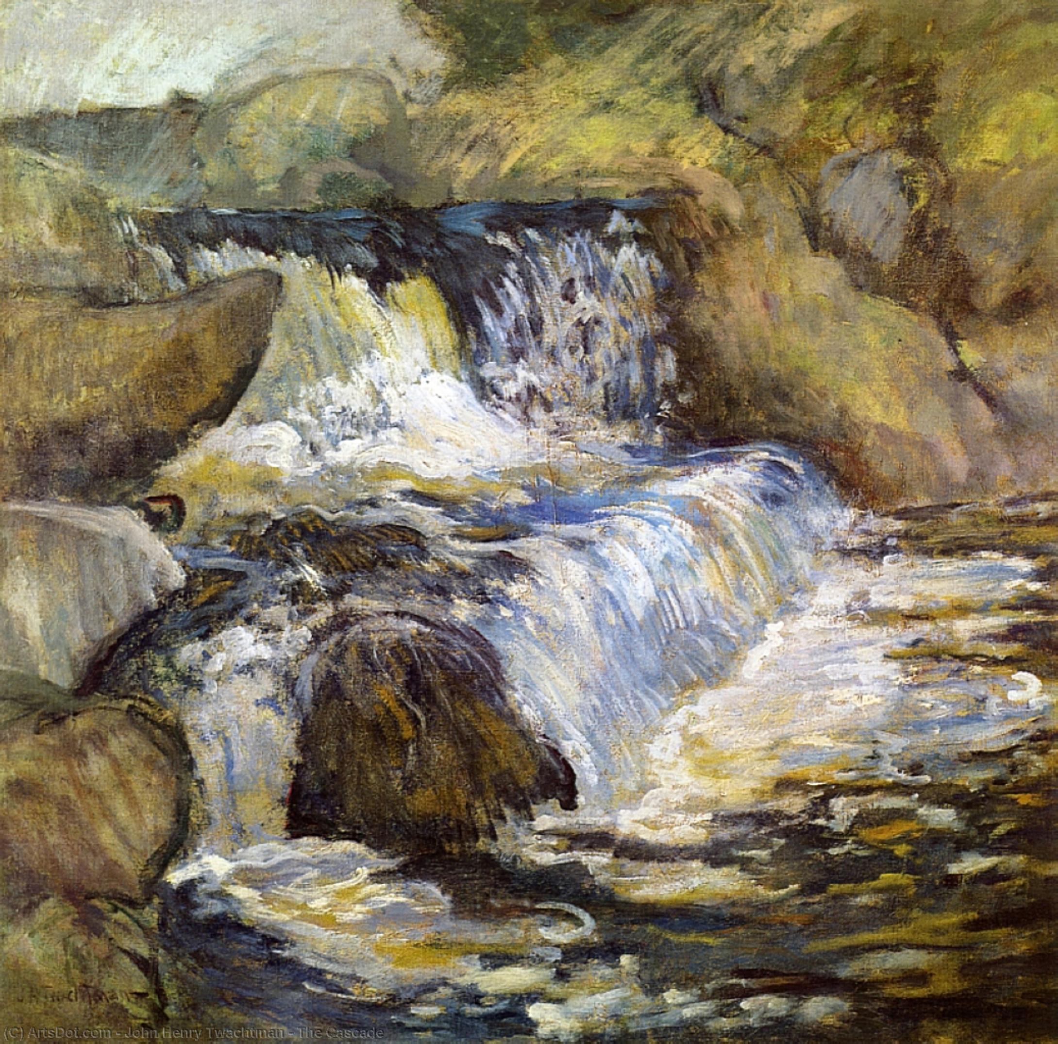 Wikioo.org - The Encyclopedia of Fine Arts - Painting, Artwork by John Henry Twachtman - The Cascade