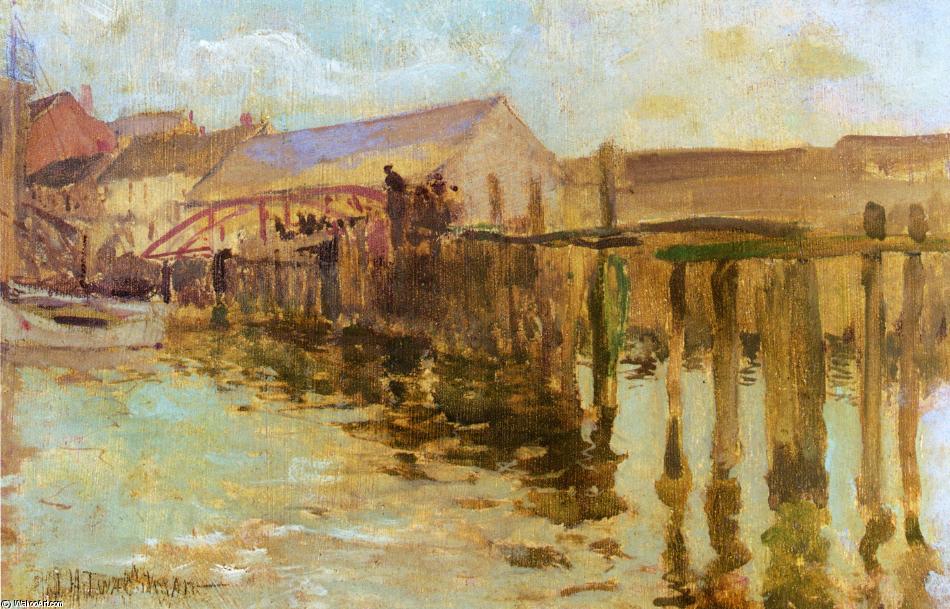 Wikioo.org - The Encyclopedia of Fine Arts - Painting, Artwork by John Henry Twachtman - The Inlet 1