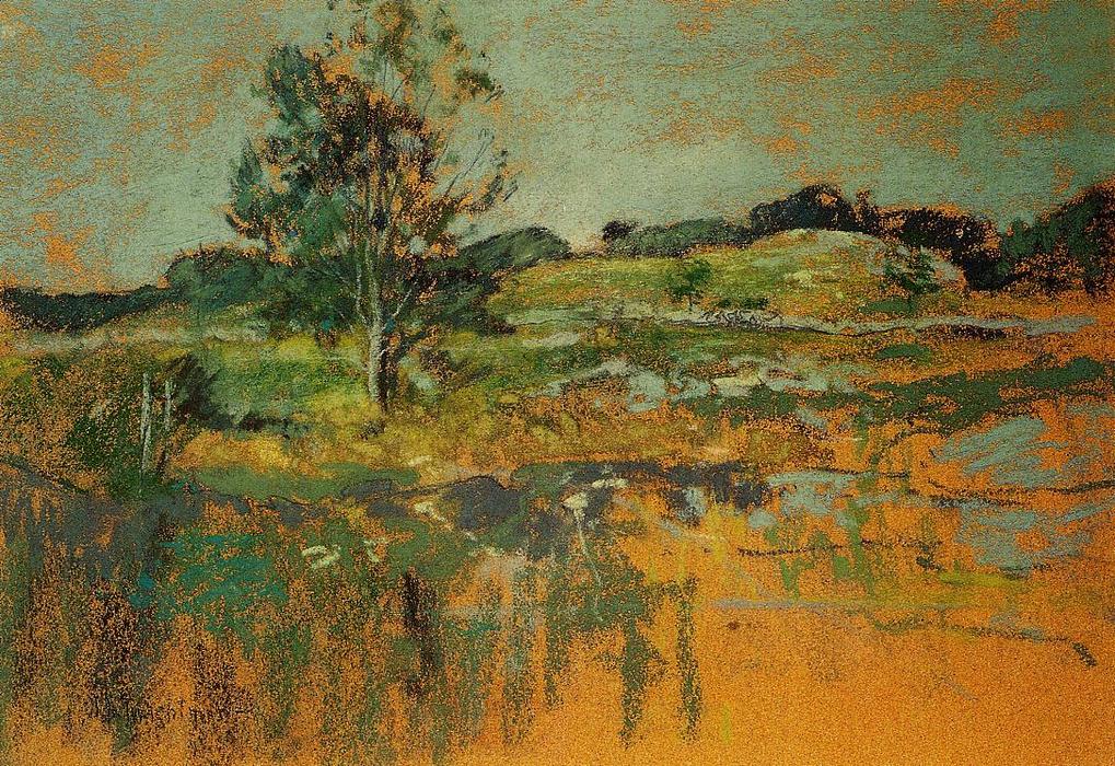 Wikioo.org - The Encyclopedia of Fine Arts - Painting, Artwork by John Henry Twachtman - The Ledges