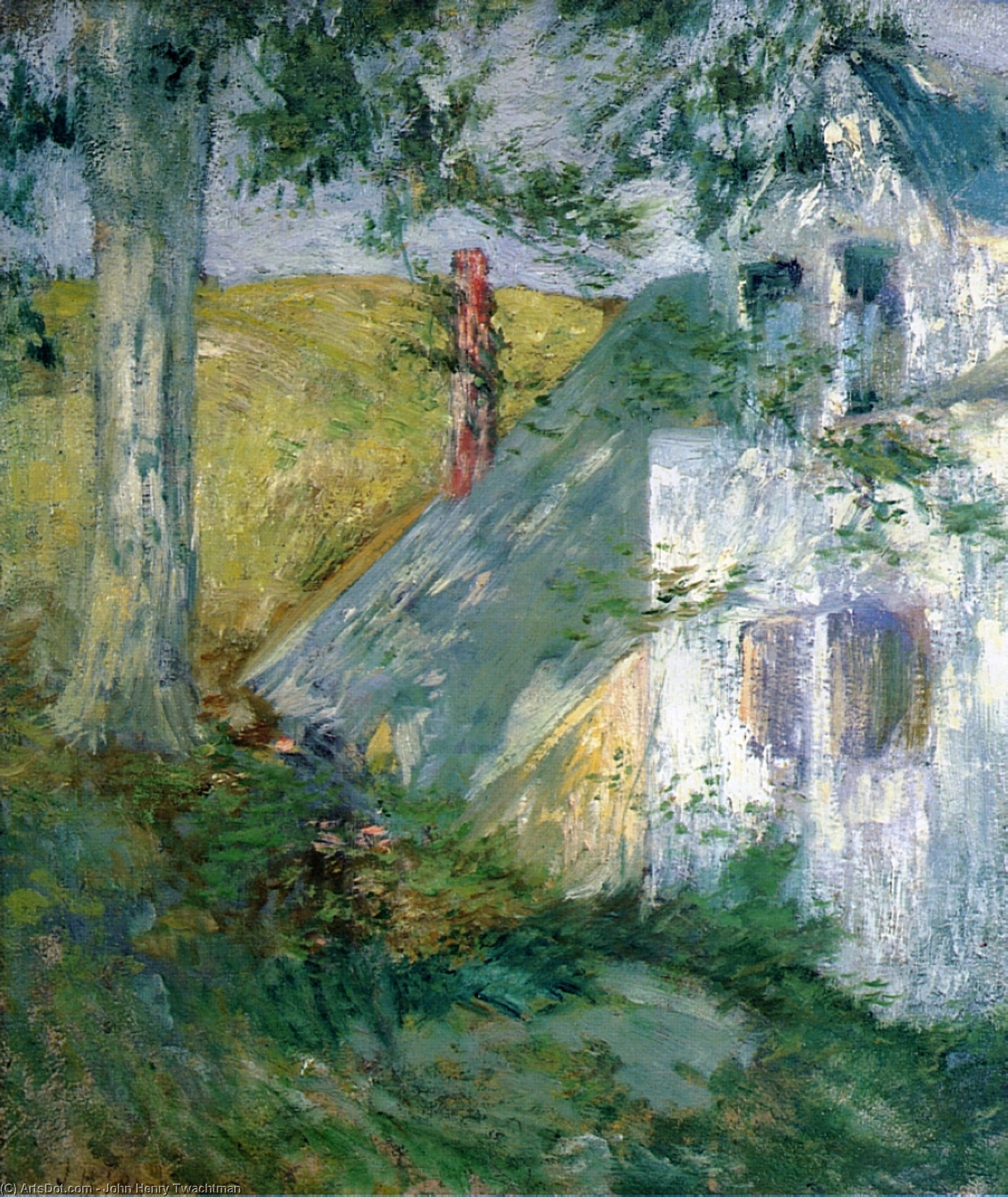 Wikioo.org - The Encyclopedia of Fine Arts - Painting, Artwork by John Henry Twachtman - The Summer House