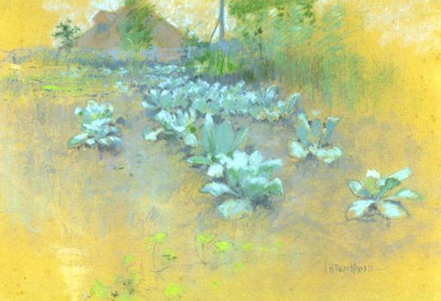 Wikioo.org - The Encyclopedia of Fine Arts - Painting, Artwork by John Henry Twachtman - Tobacco Patch