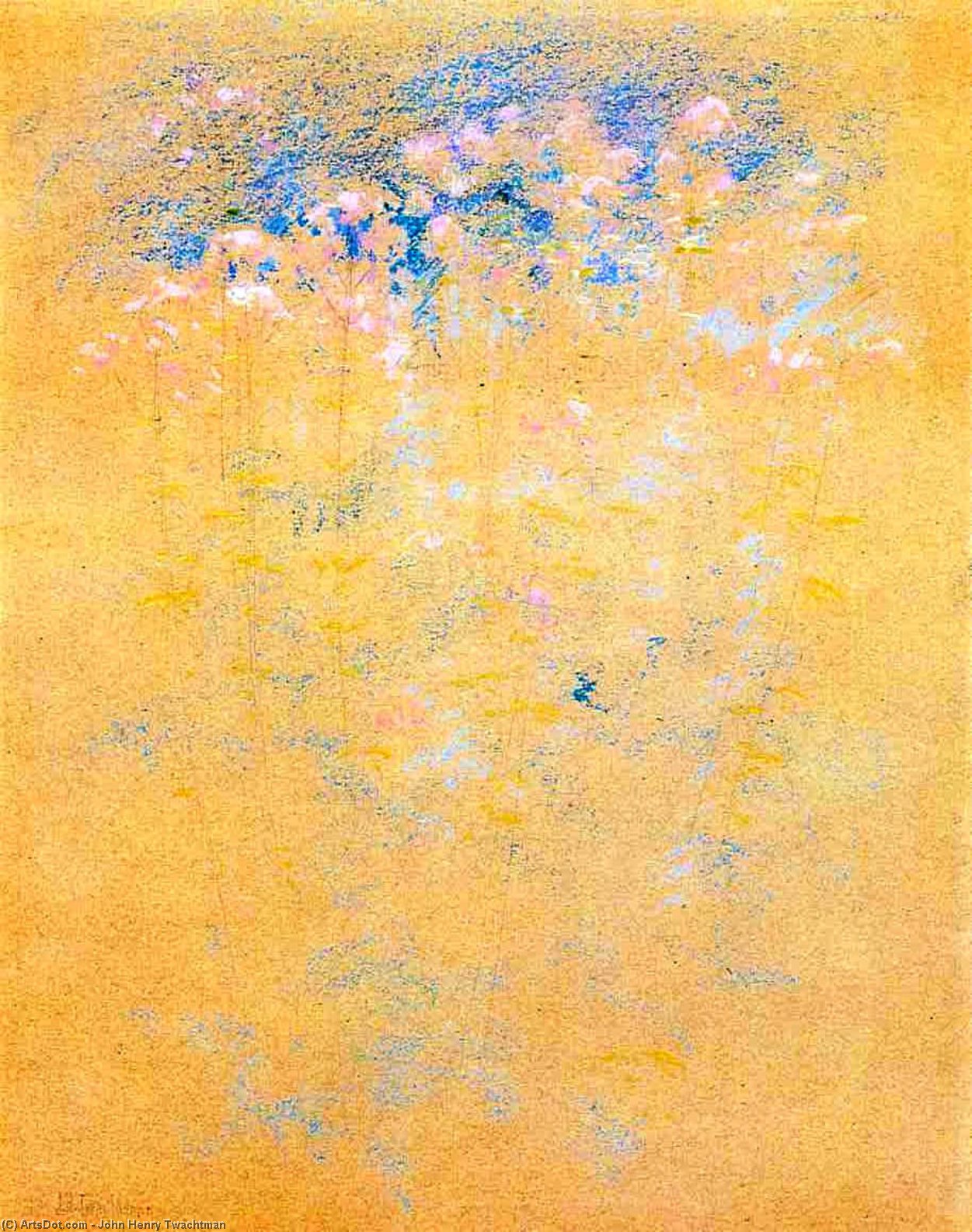 Wikioo.org - Bách khoa toàn thư về mỹ thuật - Vẽ tranh, Tác phẩm nghệ thuật John Henry Twachtman - Weeds and Flowers