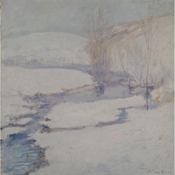 Wikioo.org - The Encyclopedia of Fine Arts - Painting, Artwork by John Henry Twachtman - Winter Landscape 2