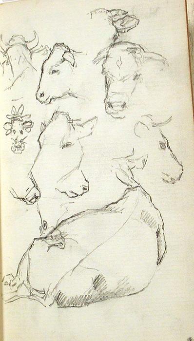 WikiOO.org - Encyclopedia of Fine Arts - Maalaus, taideteos John Ottis Adams - Cows