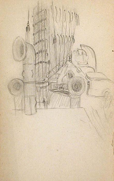 WikiOO.org - دایره المعارف هنرهای زیبا - نقاشی، آثار هنری John Ottis Adams - Deck of a Steamer 1