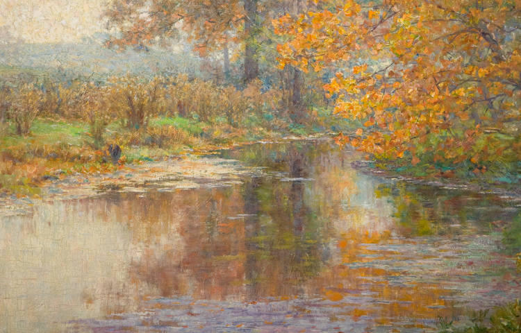 Wikioo.org - The Encyclopedia of Fine Arts - Painting, Artwork by John Ottis Adams - Glimmer Glass