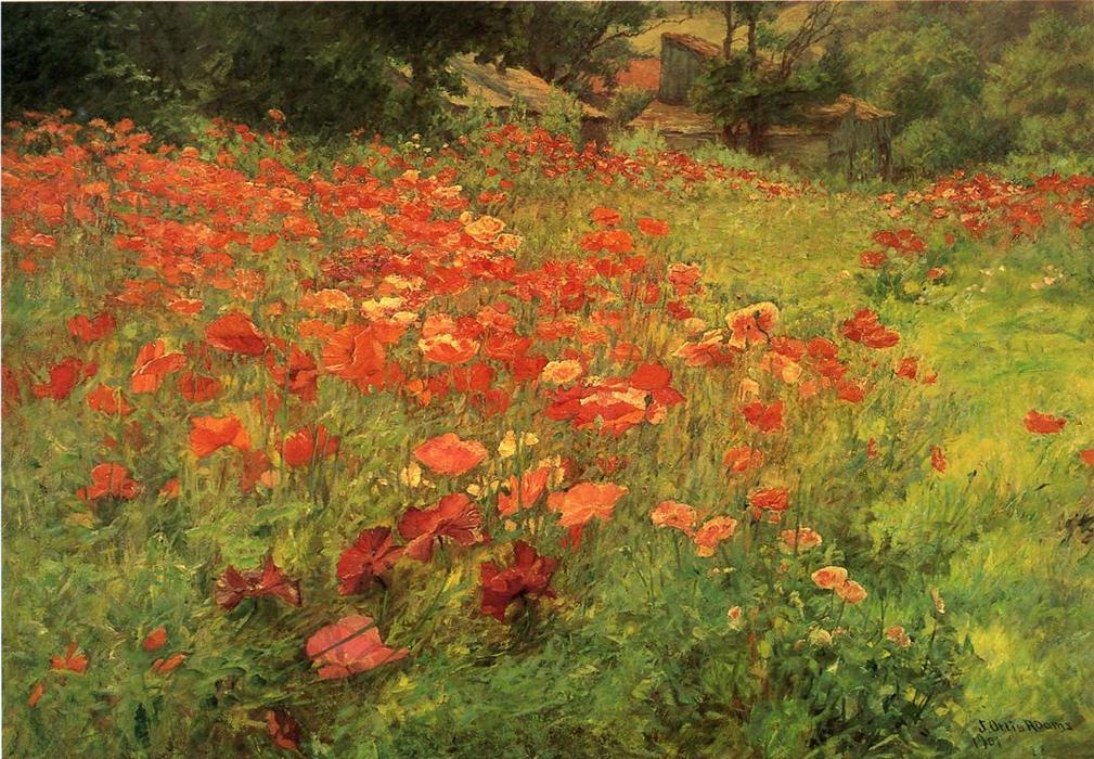 Wikioo.org - The Encyclopedia of Fine Arts - Painting, Artwork by John Ottis Adams - In Poppyland