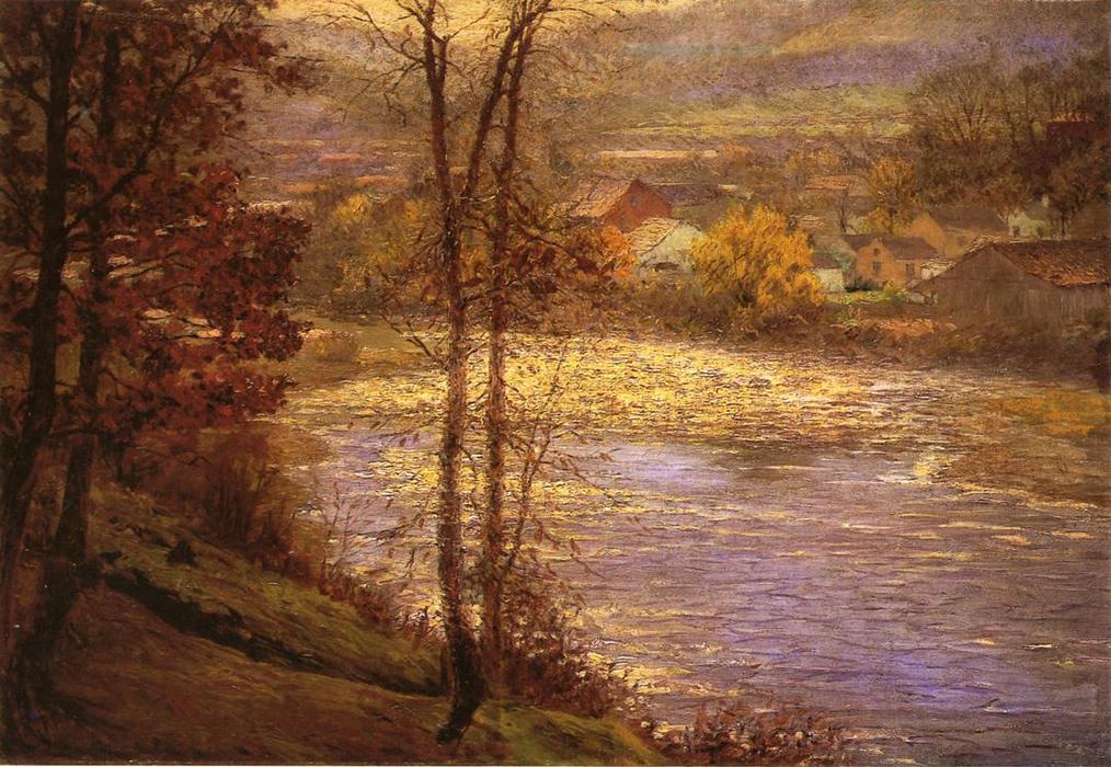 Wikioo.org - The Encyclopedia of Fine Arts - Painting, Artwork by John Ottis Adams - Morning on the Whitewater
