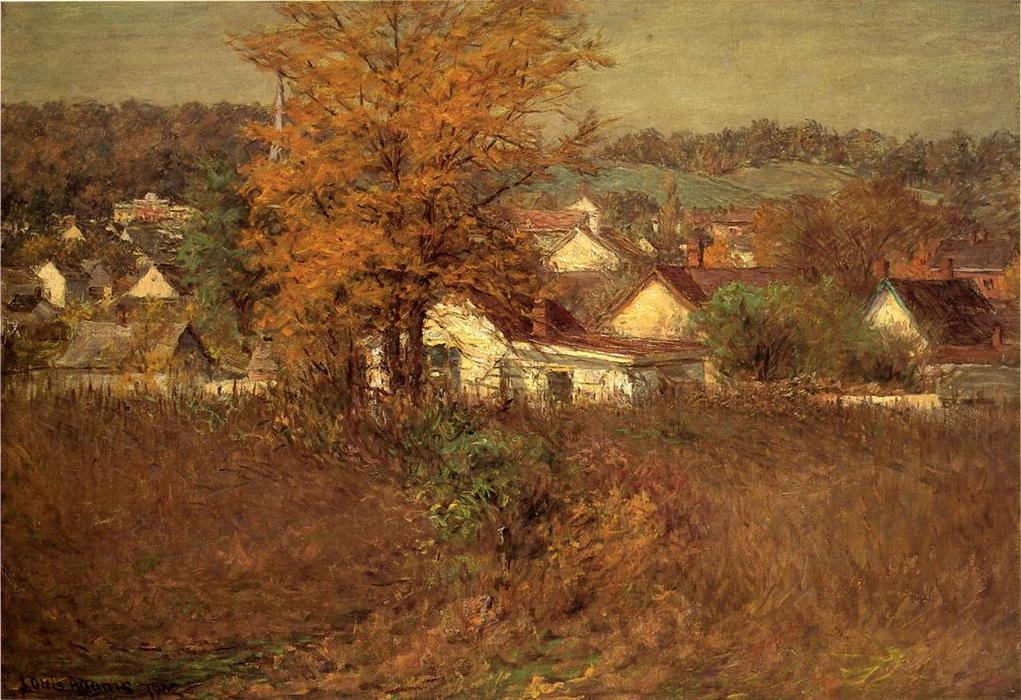 Wikioo.org - The Encyclopedia of Fine Arts - Painting, Artwork by John Ottis Adams - Our Village