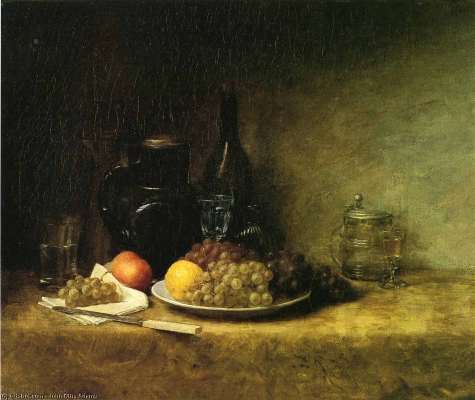 WikiOO.org - Encyclopedia of Fine Arts - Målning, konstverk John Ottis Adams - Still Life