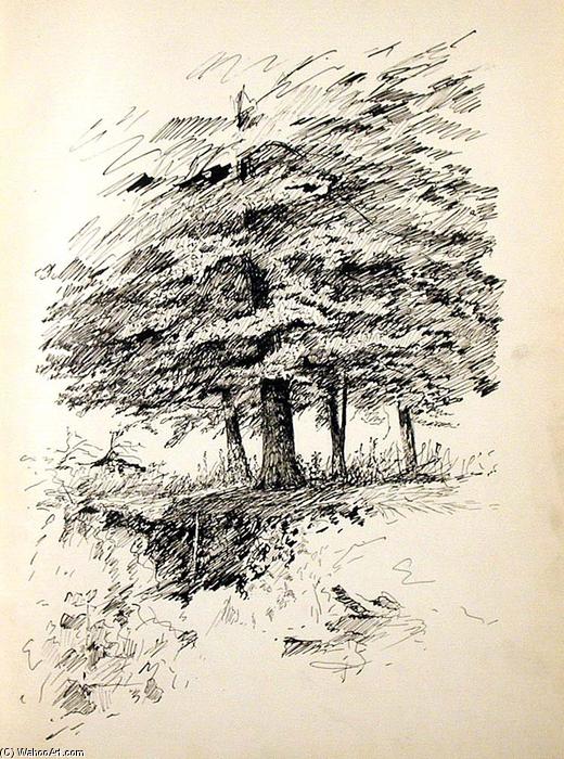 WikiOO.org - Encyclopedia of Fine Arts - Lukisan, Artwork John Ottis Adams - Tree 7