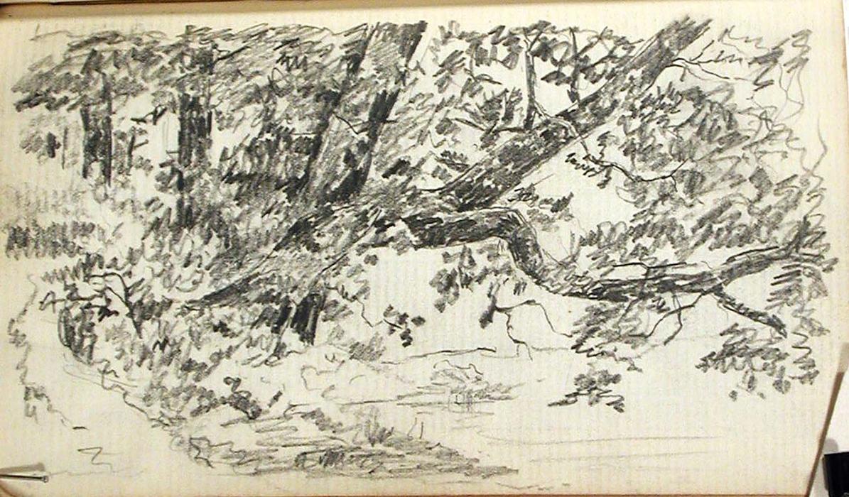 WikiOO.org - Encyclopedia of Fine Arts - Maleri, Artwork John Ottis Adams - Tree Limb