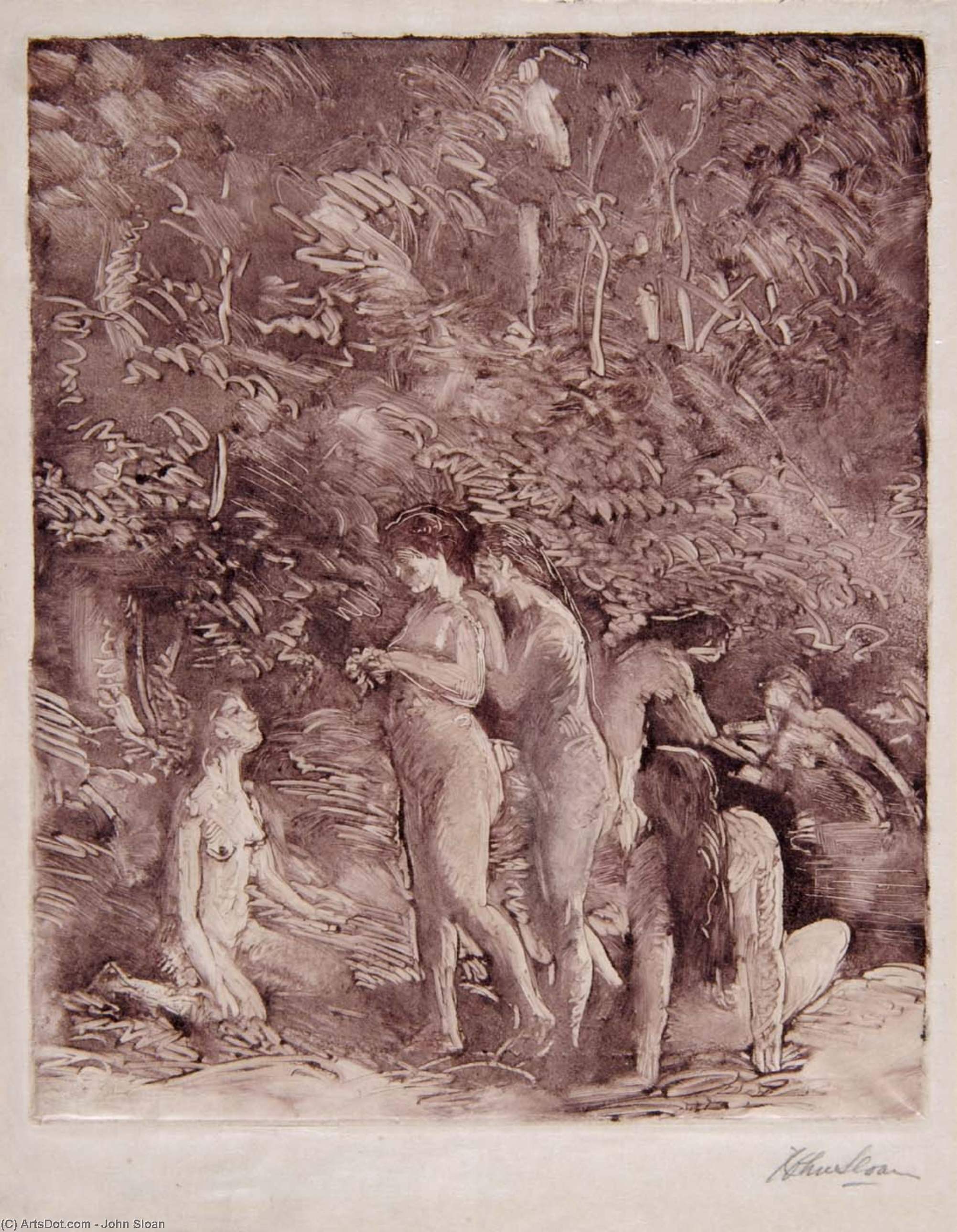 WikiOO.org - Encyclopedia of Fine Arts - Maleri, Artwork John Sloan - Bathers