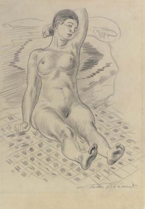 WikiOO.org - Εγκυκλοπαίδεια Καλών Τεχνών - Ζωγραφική, έργα τέχνης John Sloan - Nude
