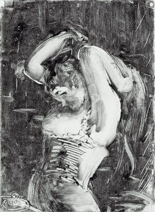 WikiOO.org - Enciclopédia das Belas Artes - Pintura, Arte por John Sloan - Woman brushing her hair