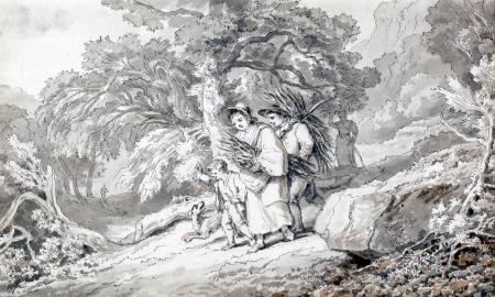 WikiOO.org - Енциклопедія образотворчого мистецтва - Живопис, Картини
 John White Abbott - GATHERING FIREWOOD