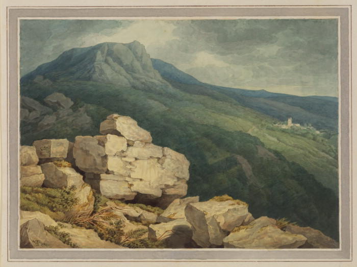 WikiOO.org - Encyclopedia of Fine Arts - Schilderen, Artwork John White Abbott - Sheepstor and village, Devon