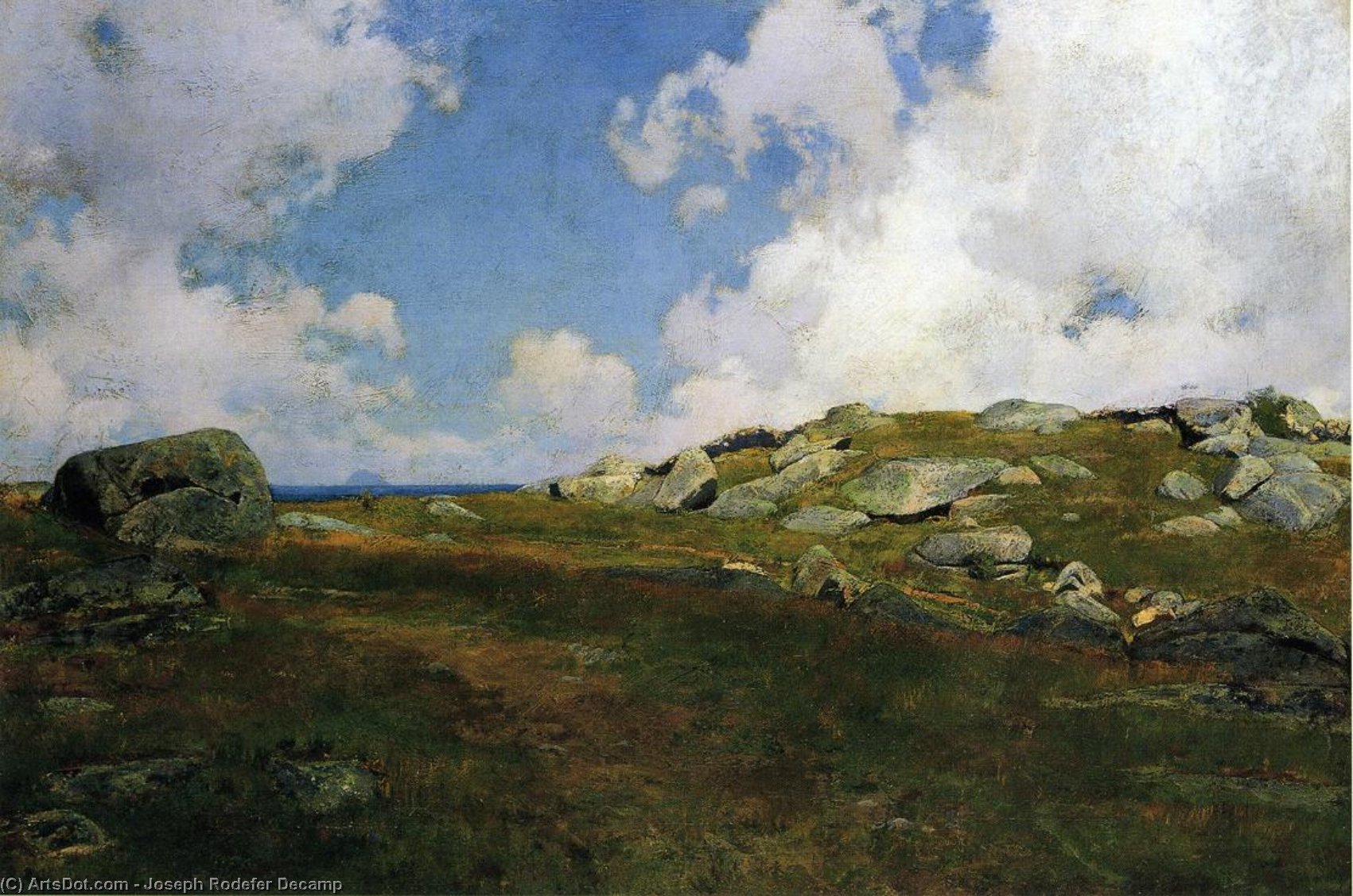 WikiOO.org - Encyclopedia of Fine Arts - Målning, konstverk Joseph Rodefer Decamp - A Murky Day