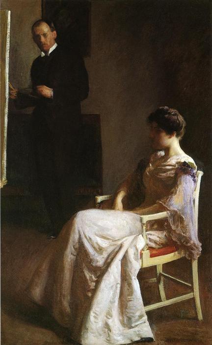 Wikioo.org - The Encyclopedia of Fine Arts - Painting, Artwork by Joseph Rodefer Decamp - In The Studio