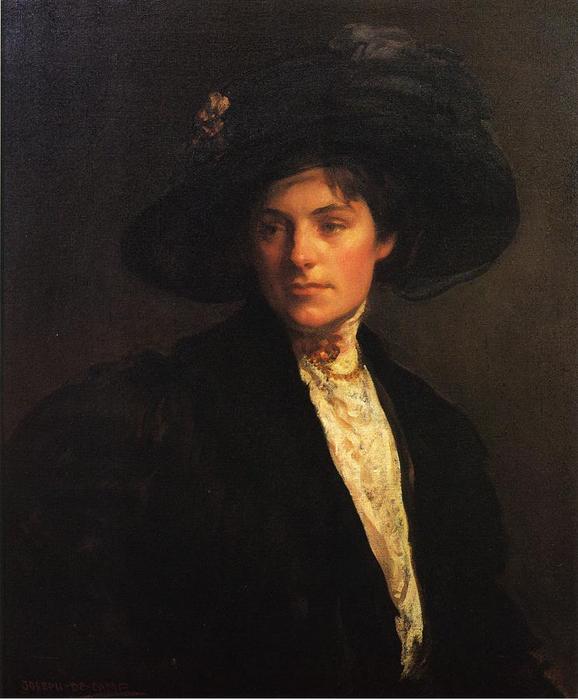 WikiOO.org - Encyclopedia of Fine Arts - Maľba, Artwork Joseph Rodefer Decamp - The Fur Jacket