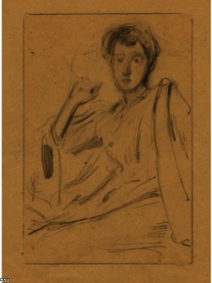 Wikioo.org - สารานุกรมวิจิตรศิลป์ - จิตรกรรม Julian Alden Weir - Anna Seated