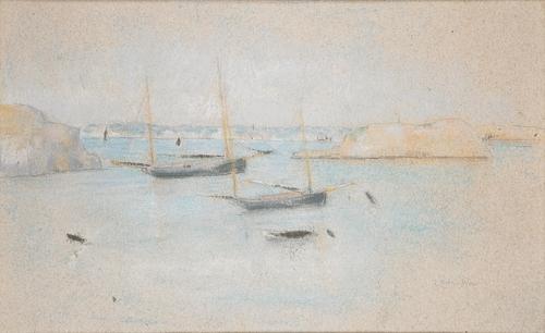 WikiOO.org - Enciklopedija likovnih umjetnosti - Slikarstvo, umjetnička djela Julian Alden Weir - Boats