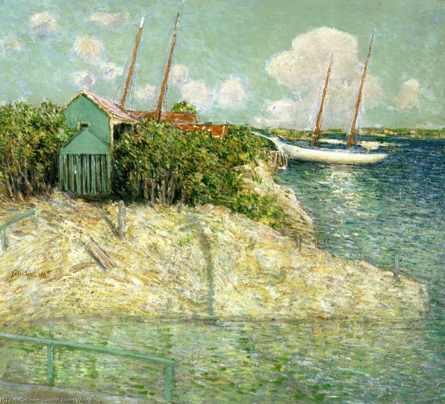 Wikioo.org - The Encyclopedia of Fine Arts - Painting, Artwork by Julian Alden Weir - Nassau, Bahamas