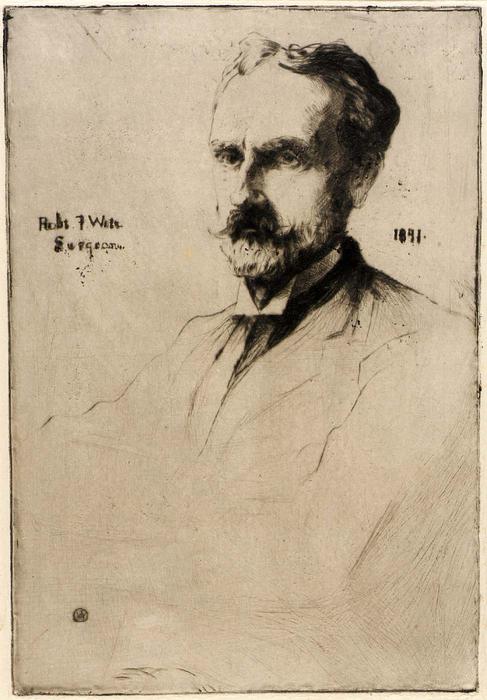 WikiOO.org - Encyclopedia of Fine Arts - Maľba, Artwork Julian Alden Weir - Portrait of Dr. Robert F. Weir 2