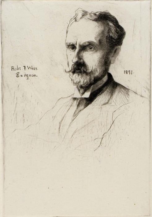 WikiOO.org - Encyclopedia of Fine Arts - Malba, Artwork Julian Alden Weir - Portrait of Dr. Robert F. Weir 3