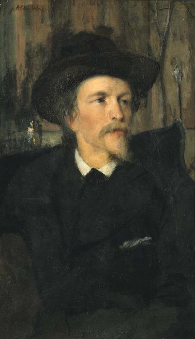 Wikioo.org - The Encyclopedia of Fine Arts - Painting, Artwork by Julian Alden Weir - Portrait of Wyatt Eaton