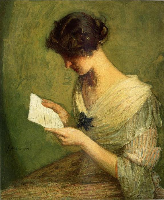 Wikioo.org - The Encyclopedia of Fine Arts - Painting, Artwork by Julian Alden Weir - The Letter