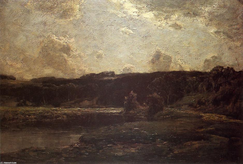 WikiOO.org - Енциклопедия за изящни изкуства - Живопис, Произведения на изкуството Julian Alden Weir - The River Bend