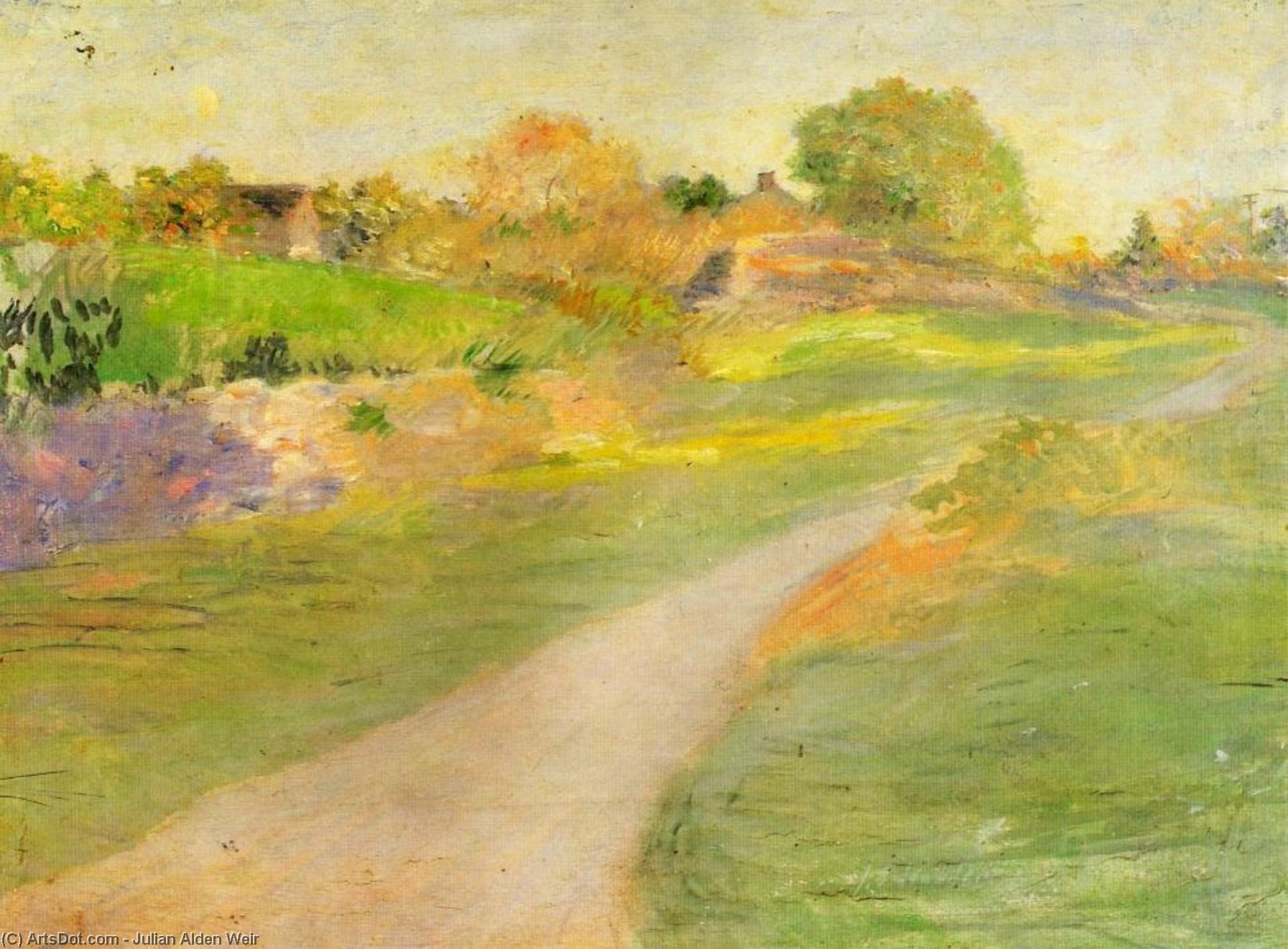 Wikioo.org - The Encyclopedia of Fine Arts - Painting, Artwork by Julian Alden Weir - The Road to No Where