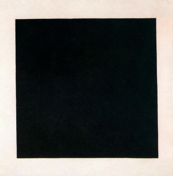 WikiOO.org - Encyclopedia of Fine Arts - Maleri, Artwork Kazimir Severinovich Malevich - Cuadrado negro