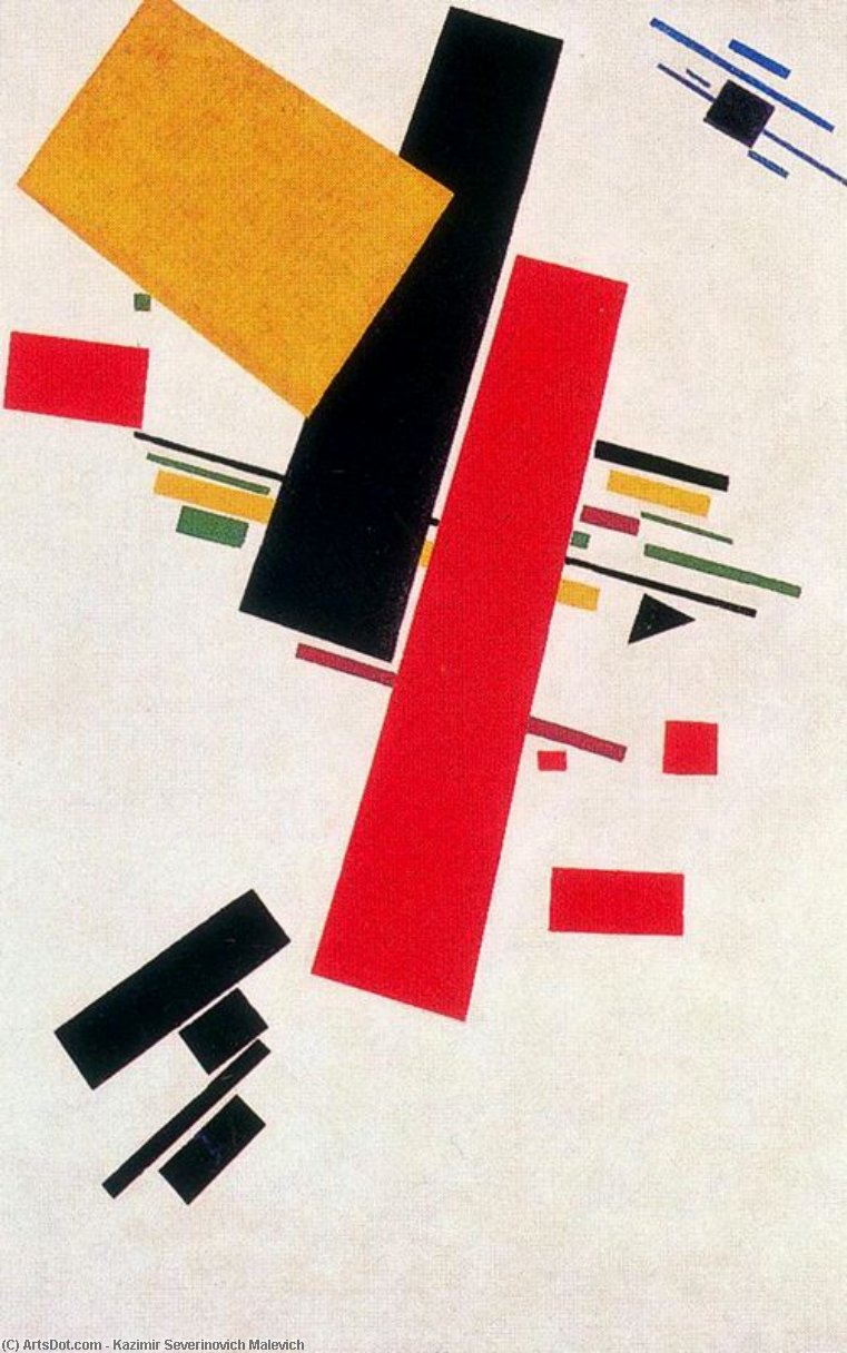 Wikioo.org - The Encyclopedia of Fine Arts - Painting, Artwork by Kazimir Severinovich Malevich - Dynamic Suprematism