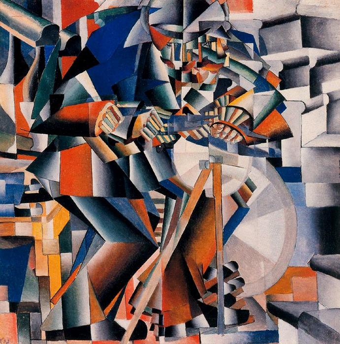 Wikioo.org - The Encyclopedia of Fine Arts - Painting, Artwork by Kazimir Severinovich Malevich - Knife Grinder - Principle of Flickering