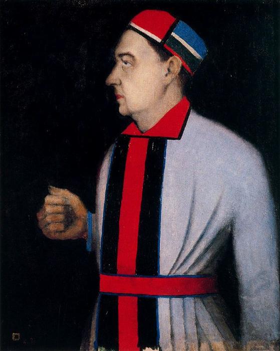 Wikioo.org - The Encyclopedia of Fine Arts - Painting, Artwork by Kazimir Severinovich Malevich - Male Portrait