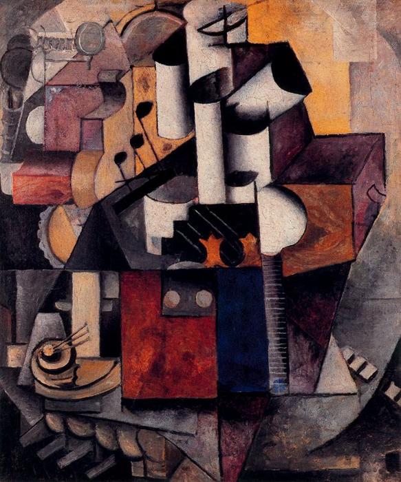 Wikioo.org - The Encyclopedia of Fine Arts - Painting, Artwork by Kazimir Severinovich Malevich - Musical instrument - Lamp